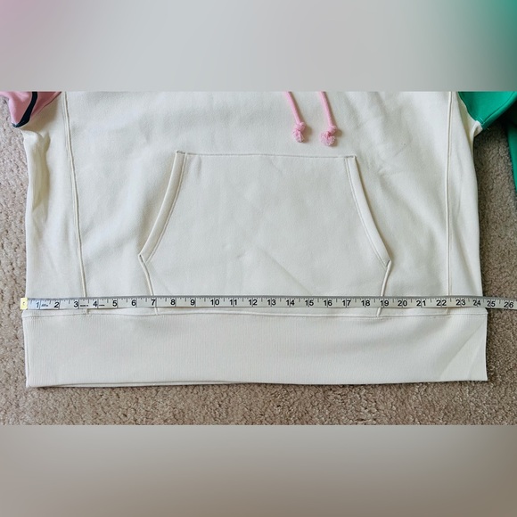 Champion Hoodie Ivory Colorblock Reverse Weave Heavyweight NWT Oversized - Picture 6 of 6